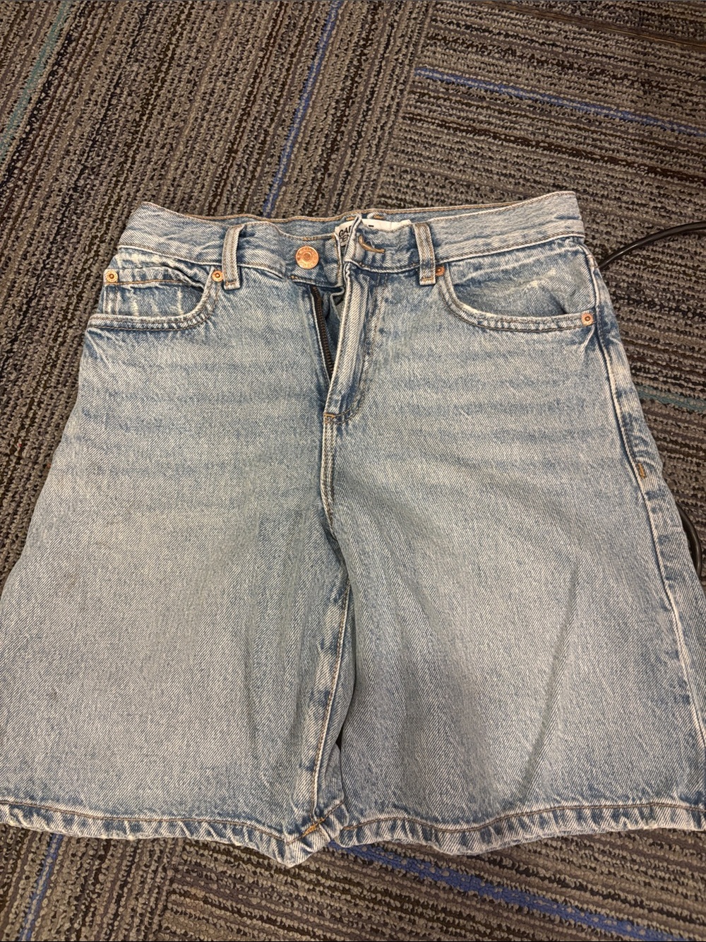 Garage Light Blue Men’s Relaxed Denim Shorts